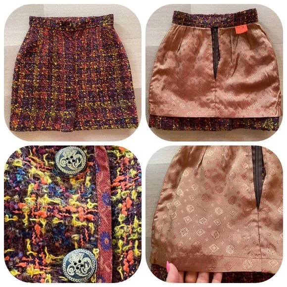 Auc Christian Lacroix Boucle Tweed 2 pisses suit - Picture 14 of 15